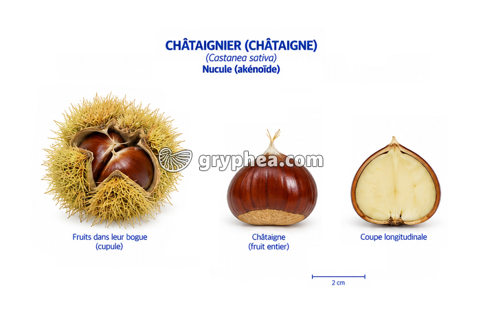 Du fruit à la graine chez le Châtaignier - gryphea.com